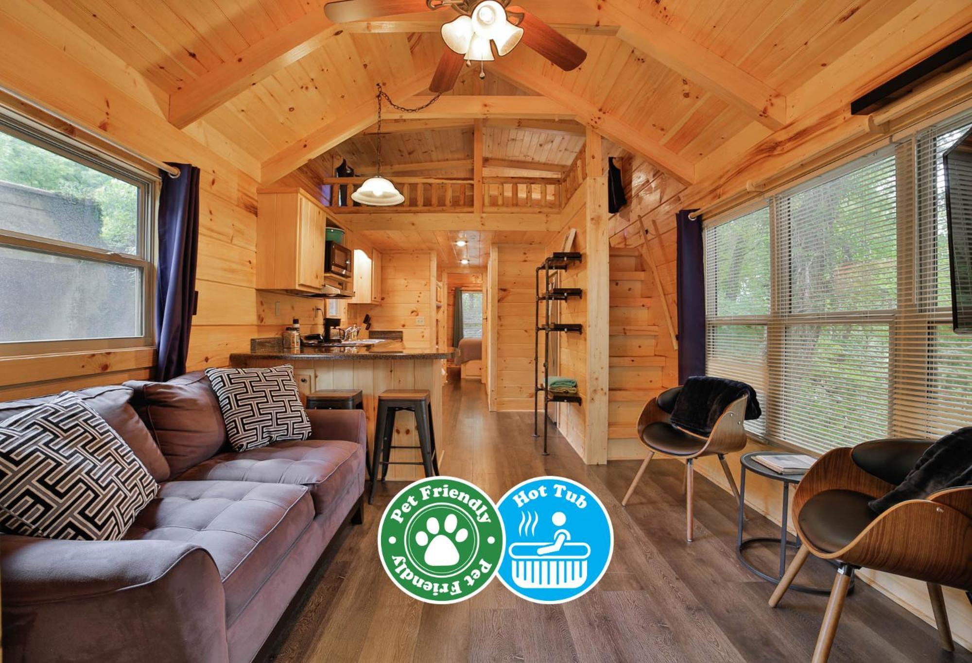 Thomas Cabin Forest Tiny Cabin With Hot Tub Chattanooga Buitenkant foto